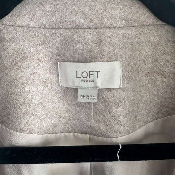 Brushed Herringbone Double Breasted Blazer 18 Petite - NEW - Picture 6 of 13